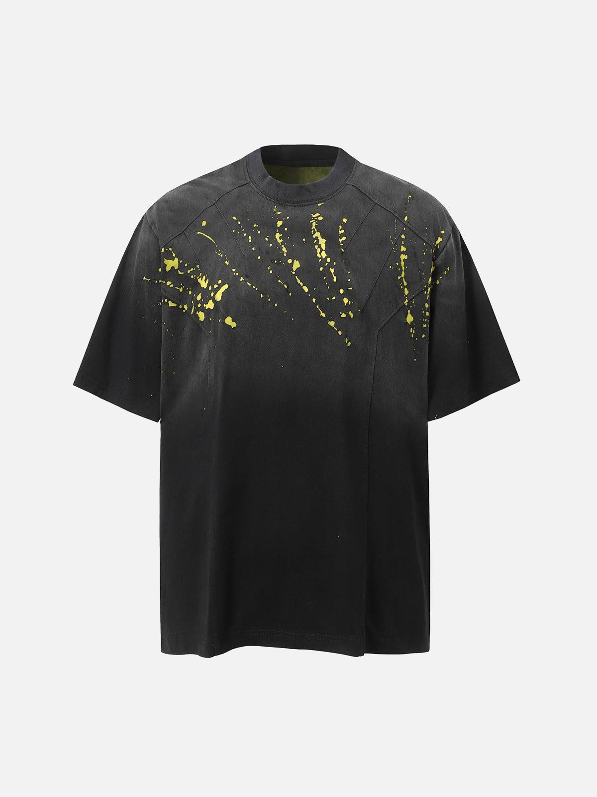 Concert Outfit Vintage Washed Dot Spray T-Shirt