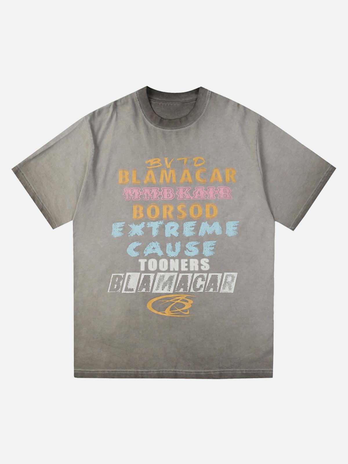 Concert Outfit Washed Blamacar Graphic T-Shirt
