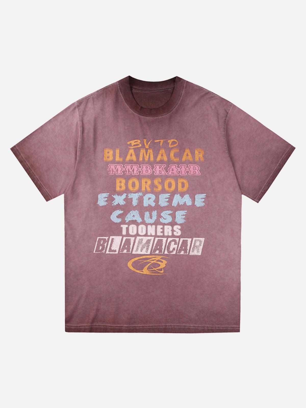 Concert Outfit Washed Blamacar Graphic T-Shirt