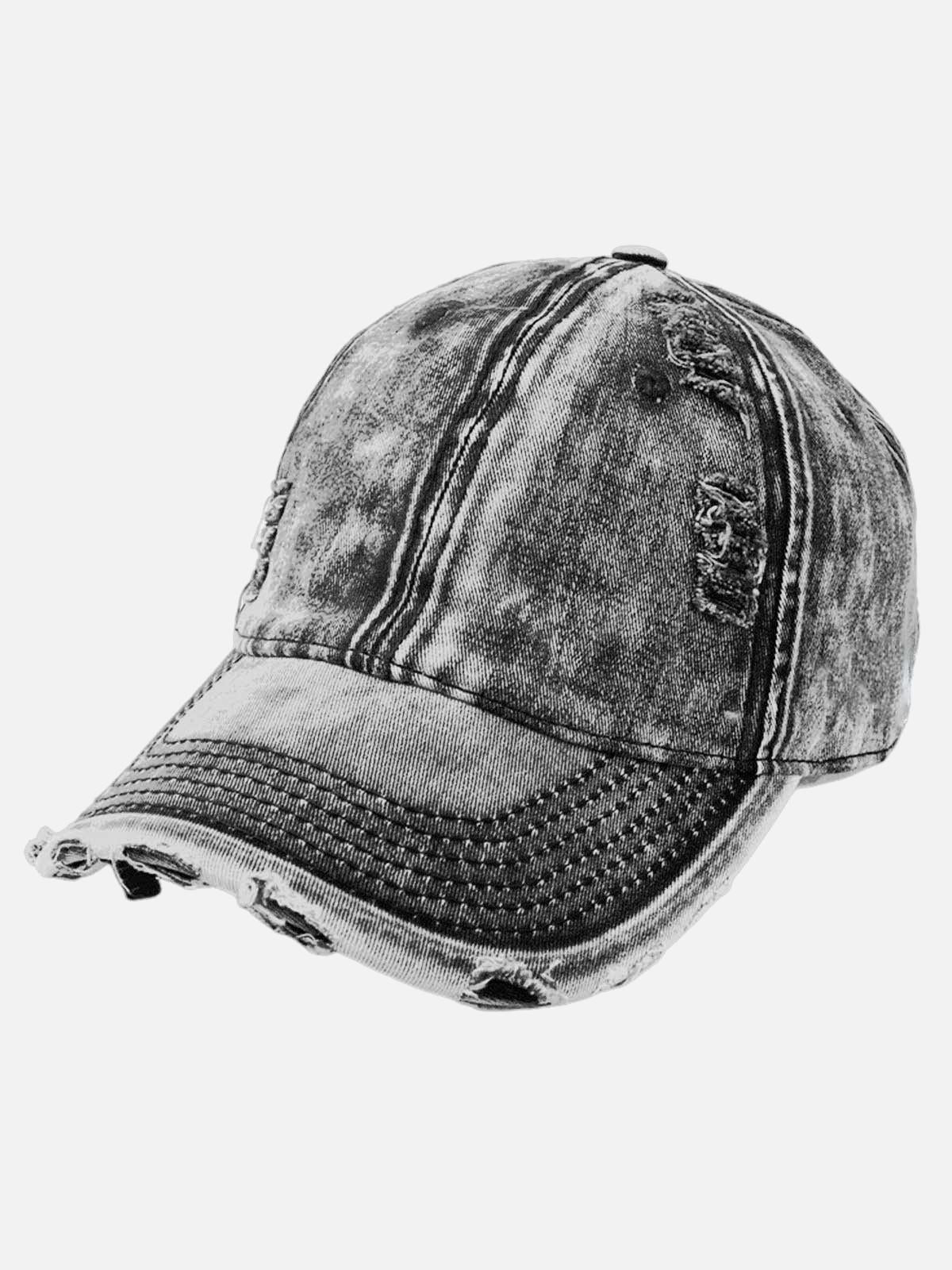 Concert Outfit Washed Denim Outdoor  Cap