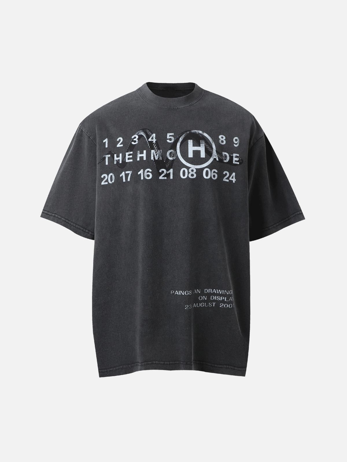 Concert Outfit Washed Digital Art Street Rap T-Shirt