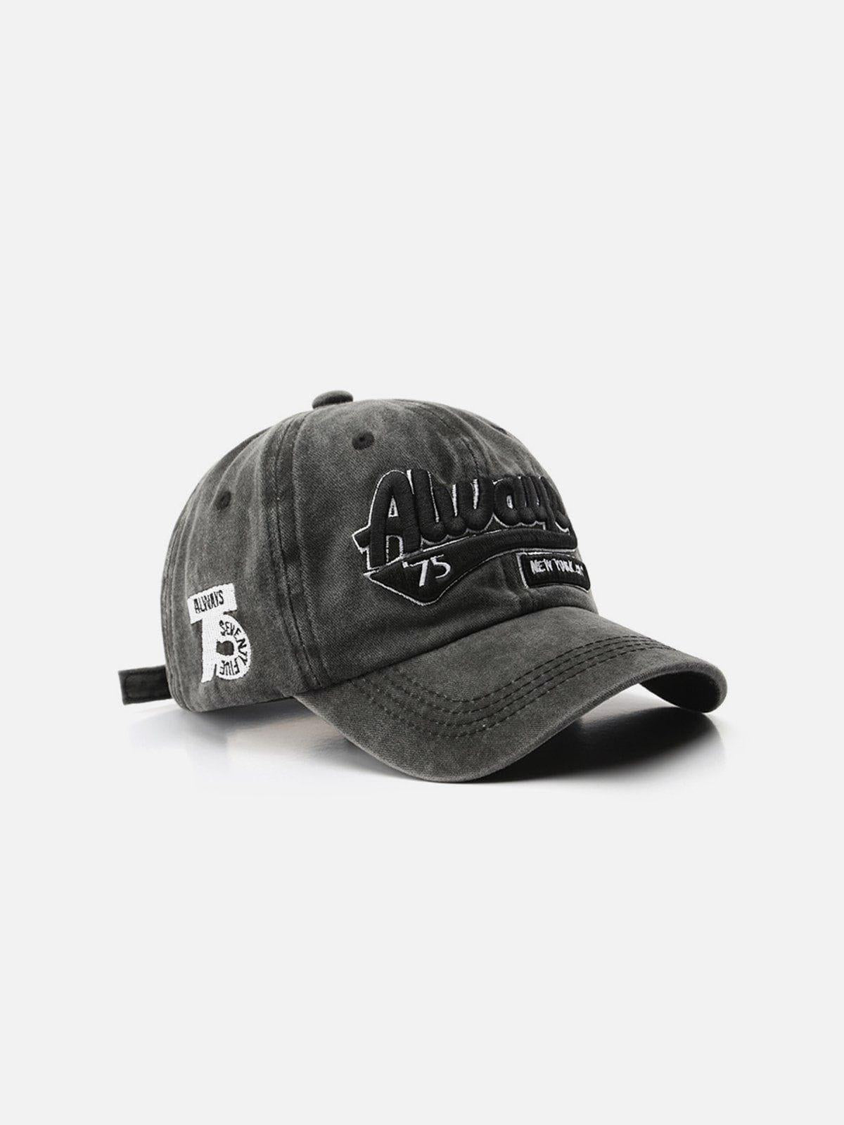 Concert Outfit Washed Embroidered Letter Baseball Cap