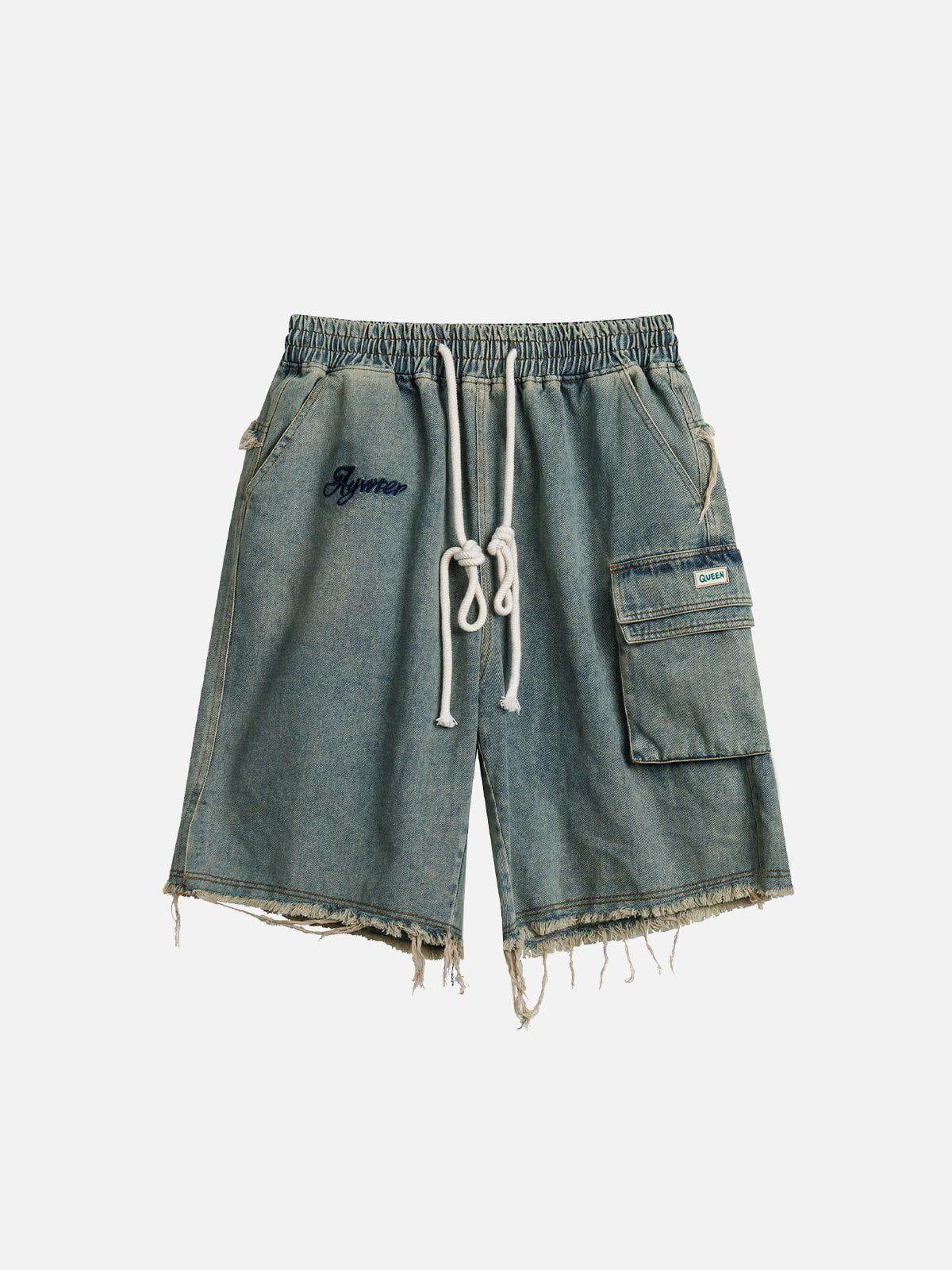 Concert Outfit Washed Fringe Jorts