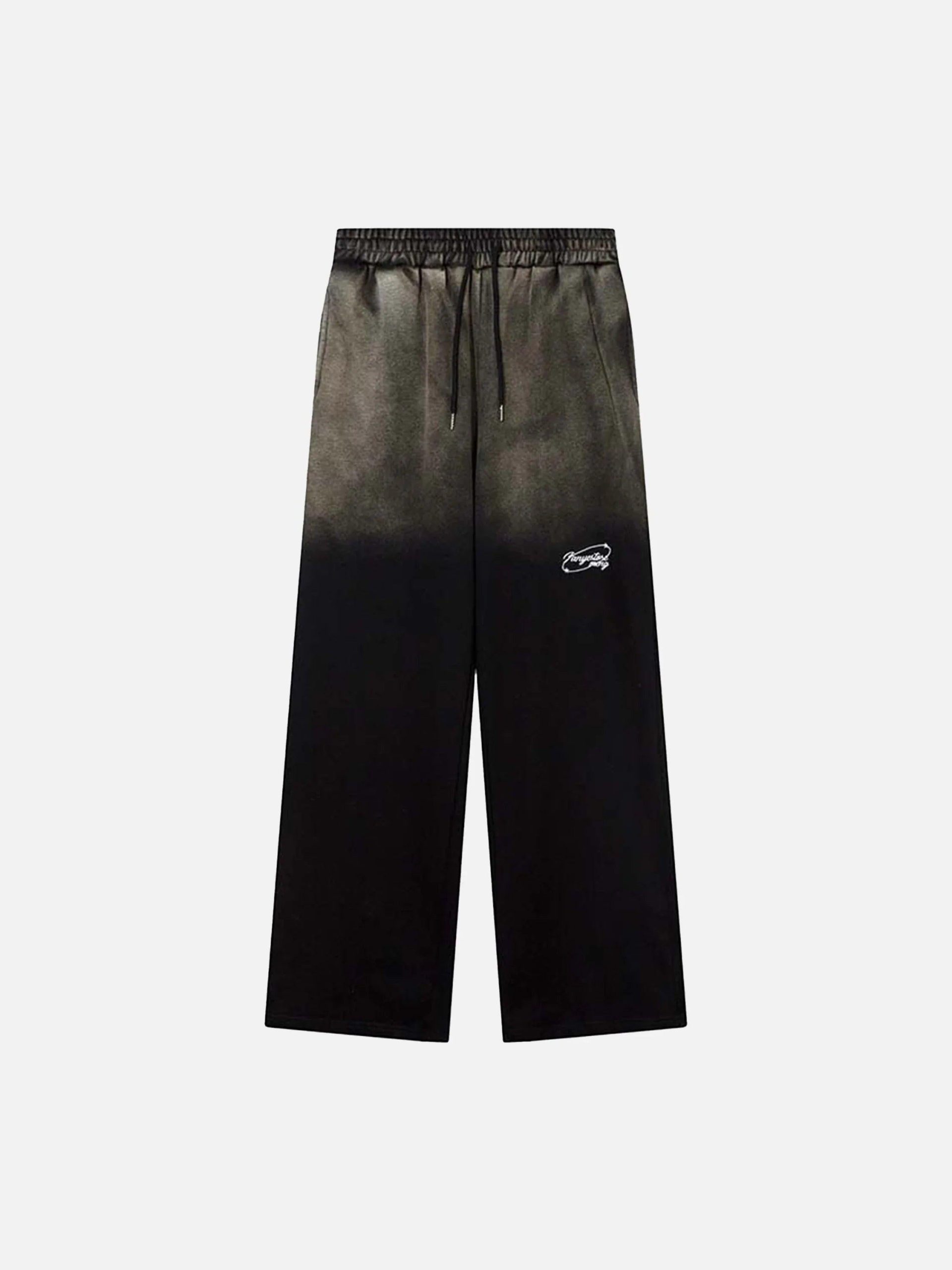 Concert Outfit Washed Gradient Drawstring Sweatpants
