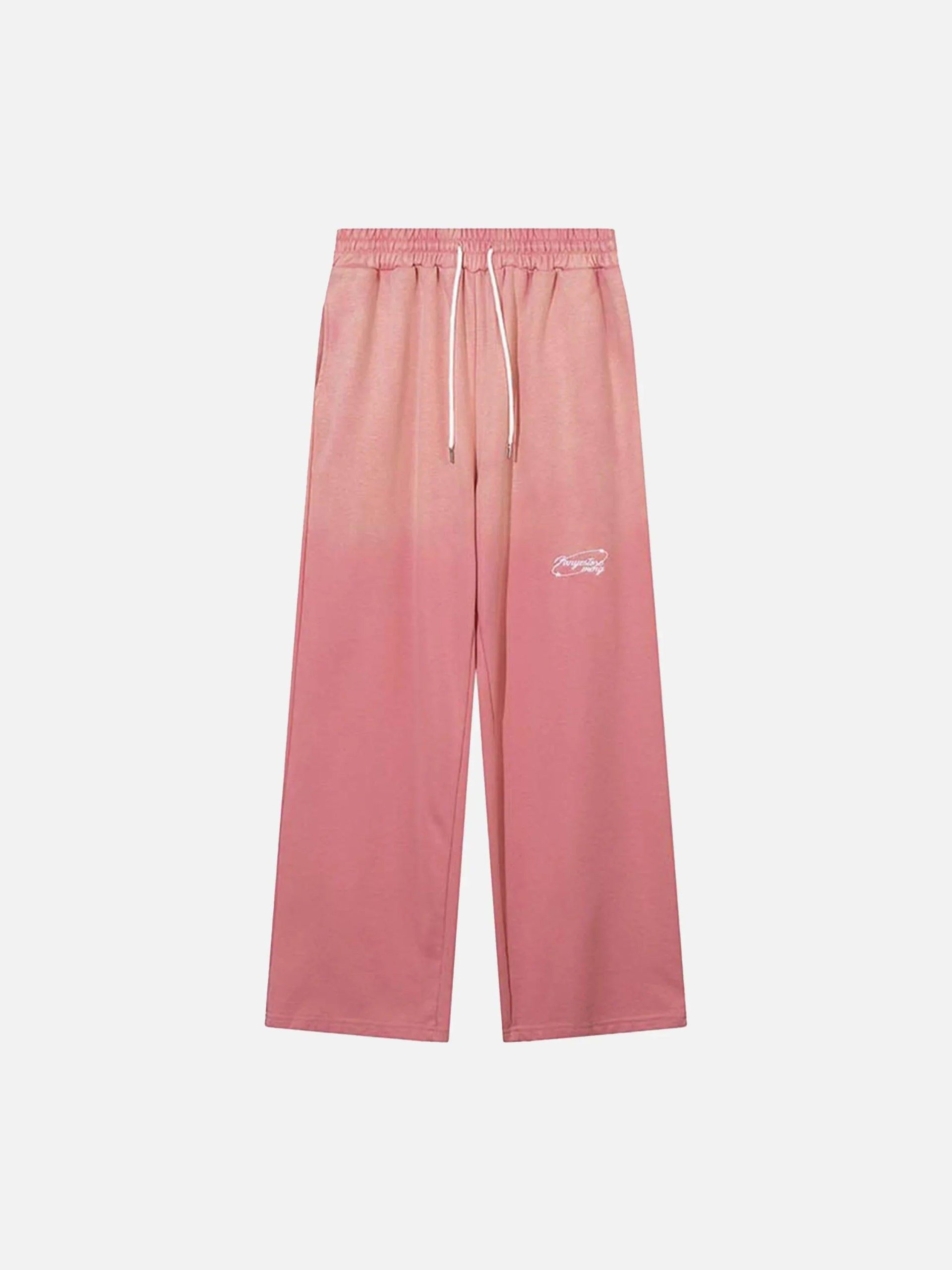 Concert Outfit Washed Gradient Drawstring Sweatpants
