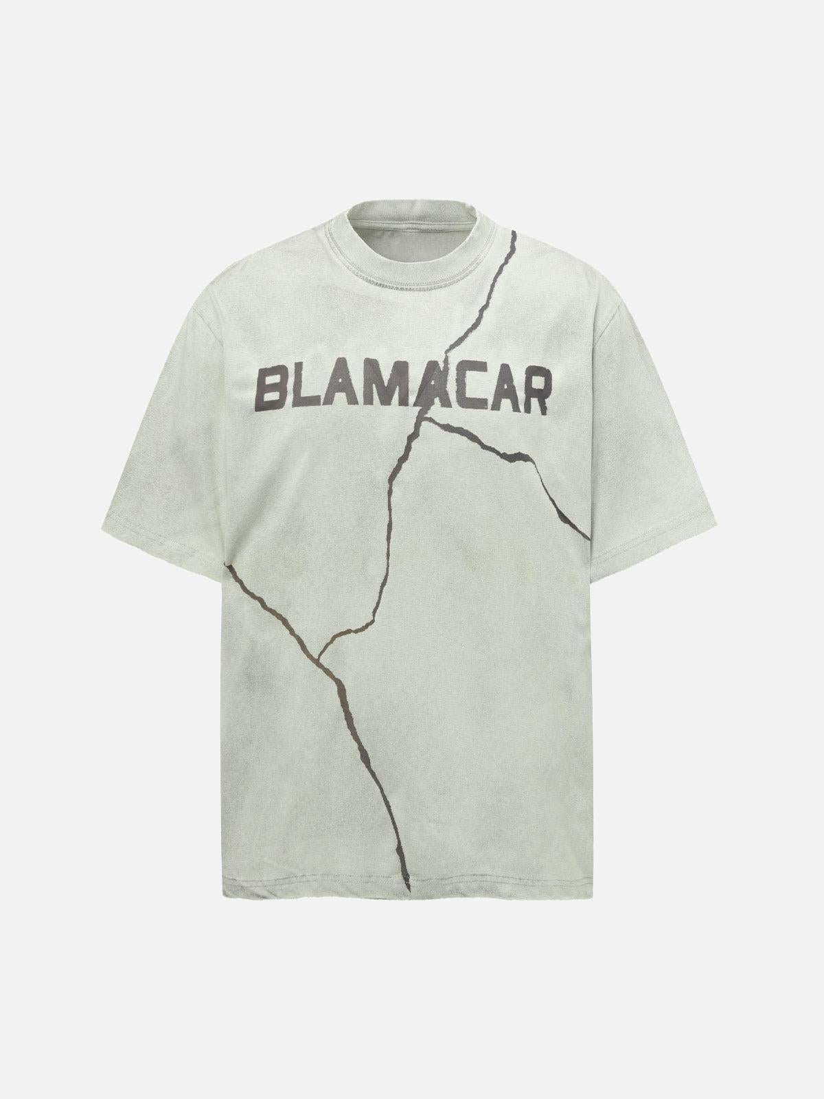 Concert Outfit Washed Lightning Oversized T-Shirt