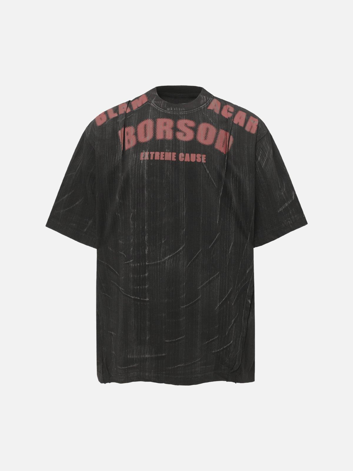 Concert Outfit Wasteland Dirty Dye Oversized Graphic T-Shirt