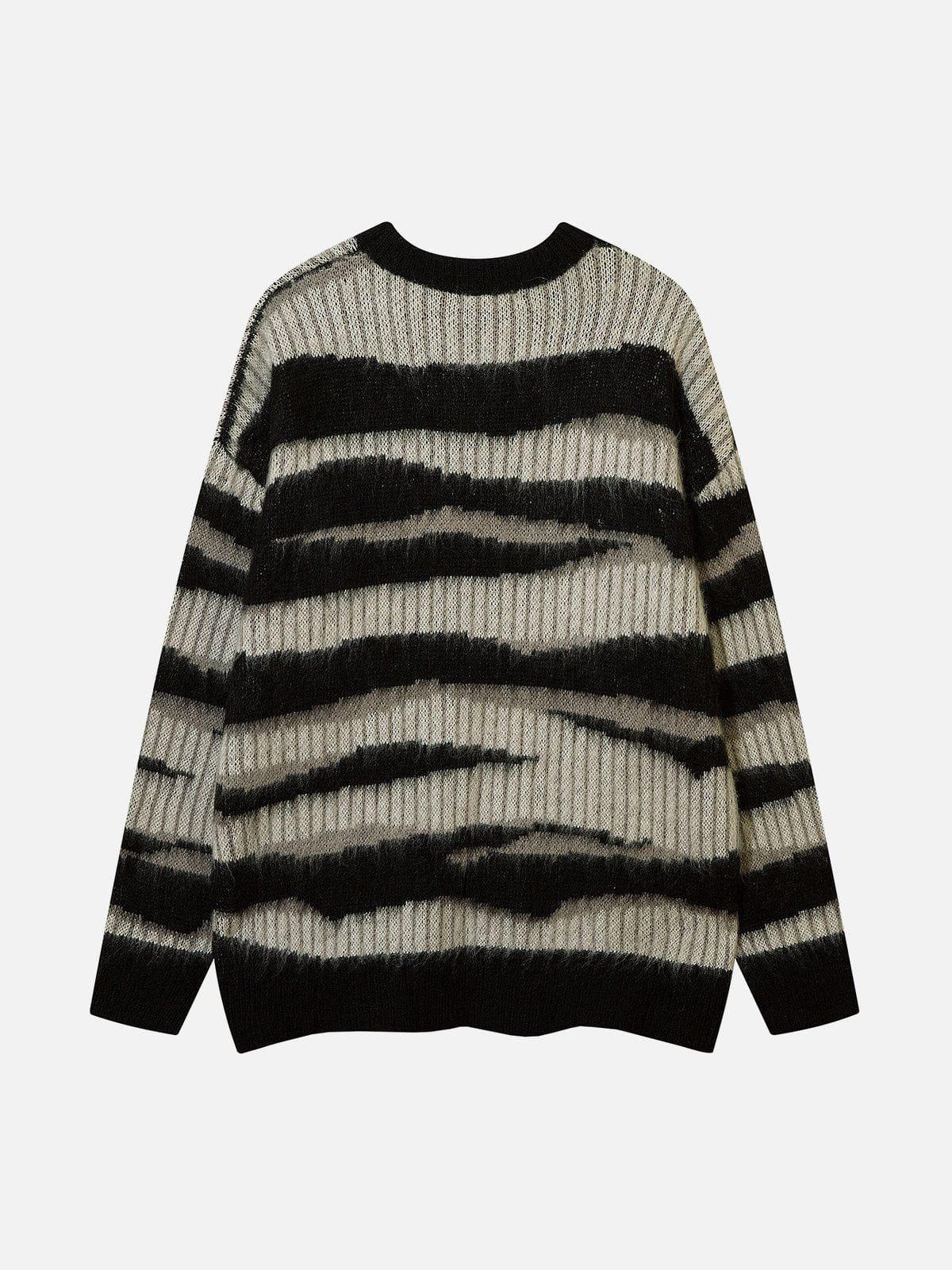 Concert Outfit Zebra Print Mohair Sweater