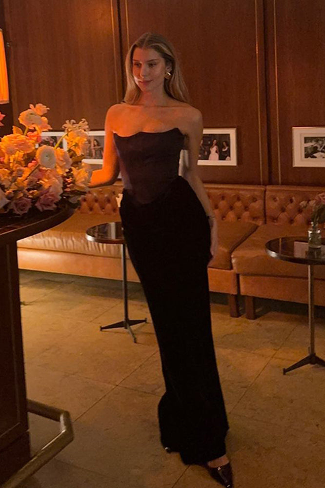 Core S Must-haves: Strapless Bodycon Maxi Dress Outfit Ideas