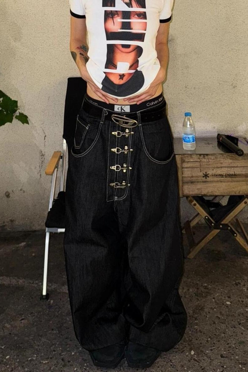 Washed Button Fly Wide Leg Jeans: Must-have Outfit Inspo for Your Wardrobe