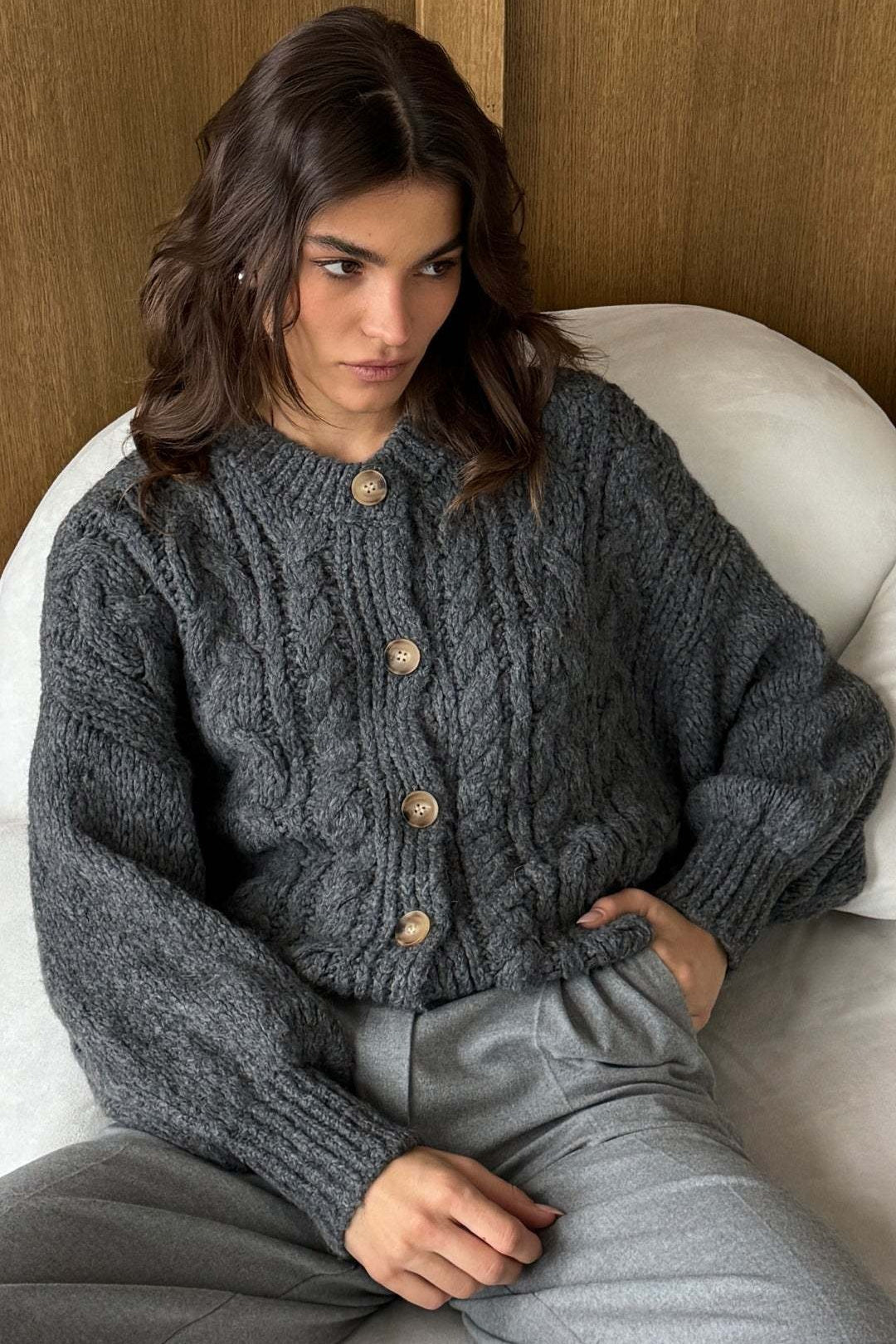 Core S Outfits, Vintage Cable Knit Crewneck Ter - Outfit Ideas