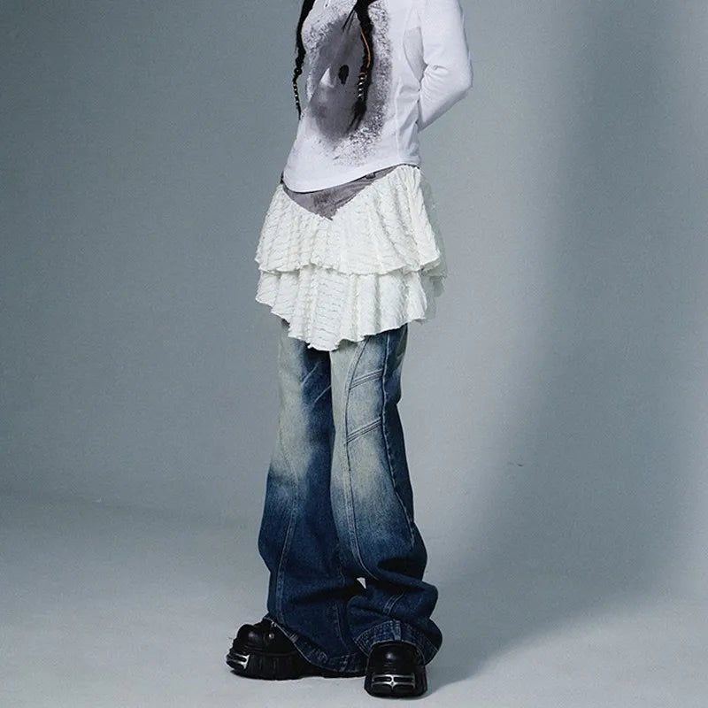 New Style Trends - Acubi Style Frosted Layers Skirt - Outfit Ideas