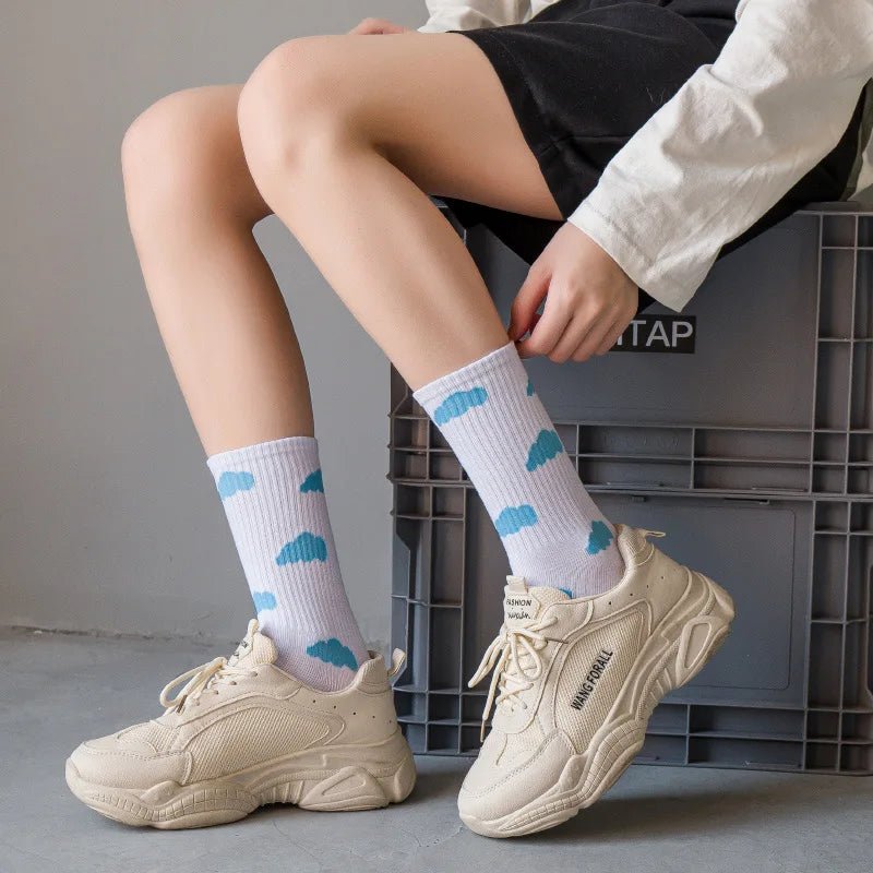 New Style Trends - Aesthetic Cloud Nine Cozy Socks - Outfit Ideas