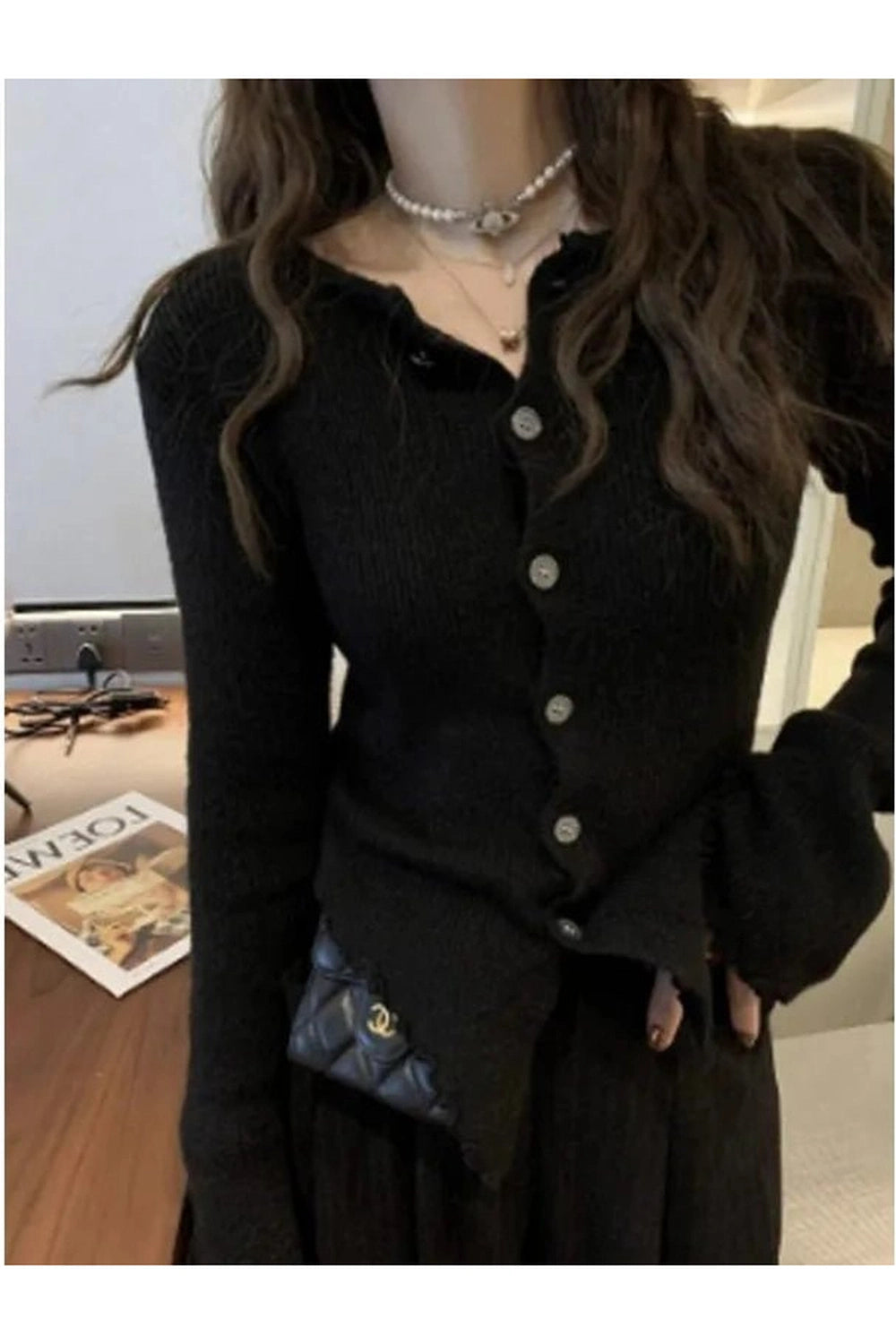 New Style Trends - Aesthetic Frayed Edgy Ribbed Cardigan - Outfit Ideas