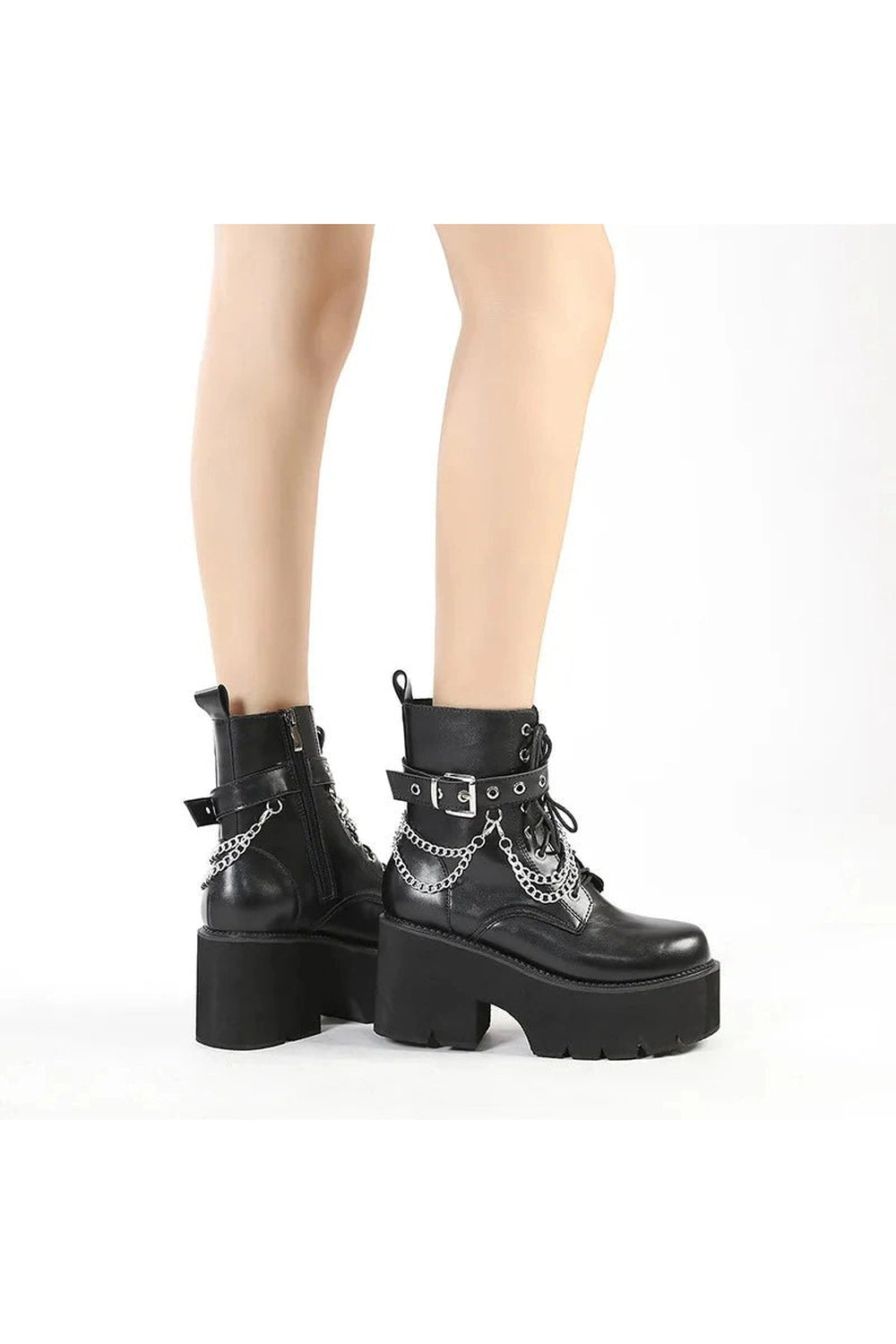 New Style Trends - Alt Black Gothic Platform Combat Boots - Outfit Ideas New Style Trends - Alt Black Gothic Platform Combat Boots - Outfit Ideas