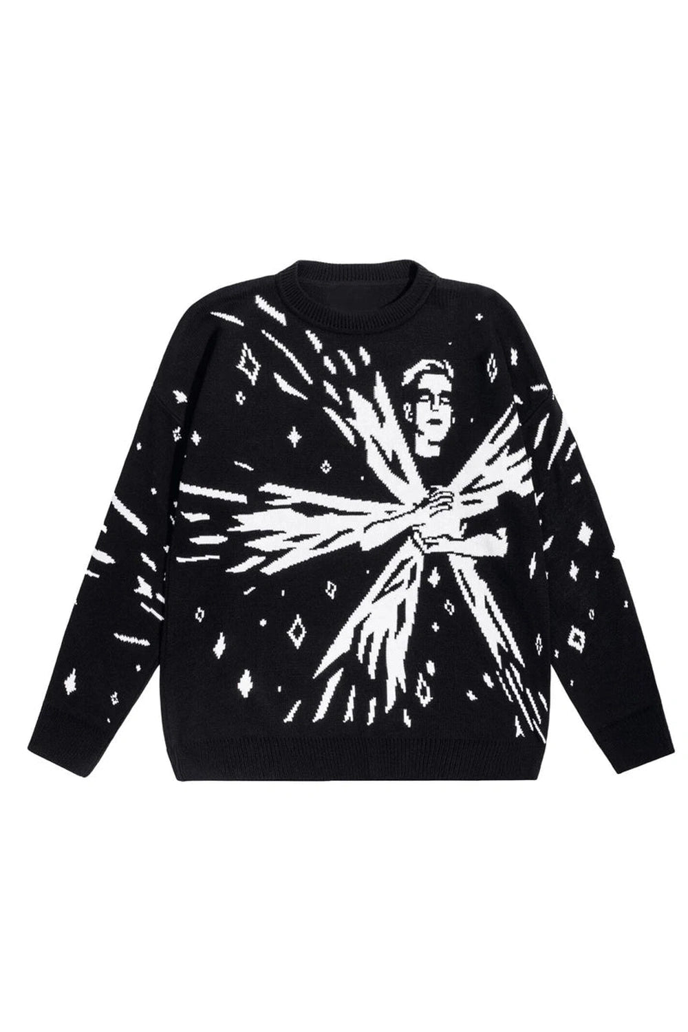 New Style Trends - Alt Cosmic Vision Graphic Sweater - Outfit Ideas