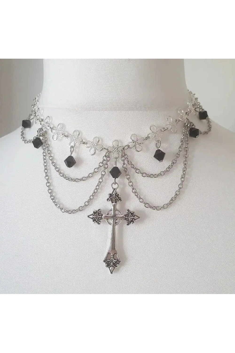 New Style Trends - Alt Cross Princess Gothic Rosary - Outfit Ideas