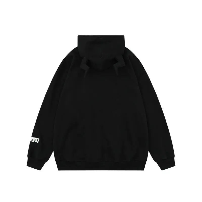 New Style Trends - Alt Edgy Devil Spider Zip Hoodie - Outfit Ideas