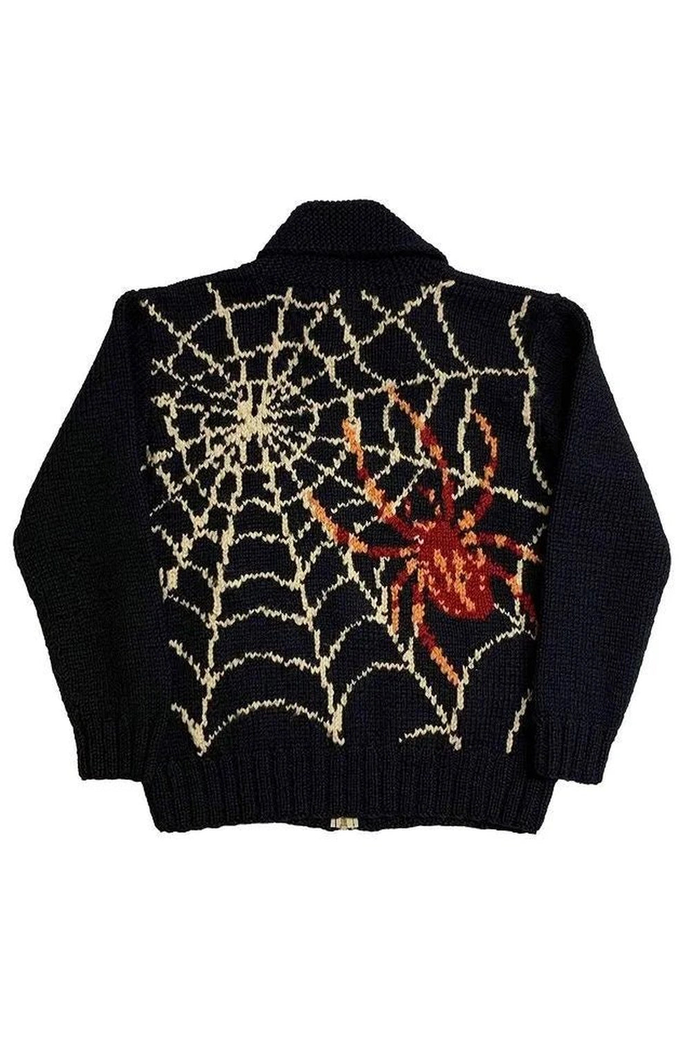 New Style Trends - Alt Edgy Spider Web Knit Cardigan - Outfit Ideas