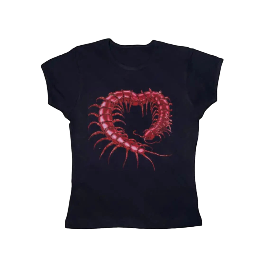 New Style Trends - Alt Edgy Venom Coil Graphic Top - Outfit Ideas