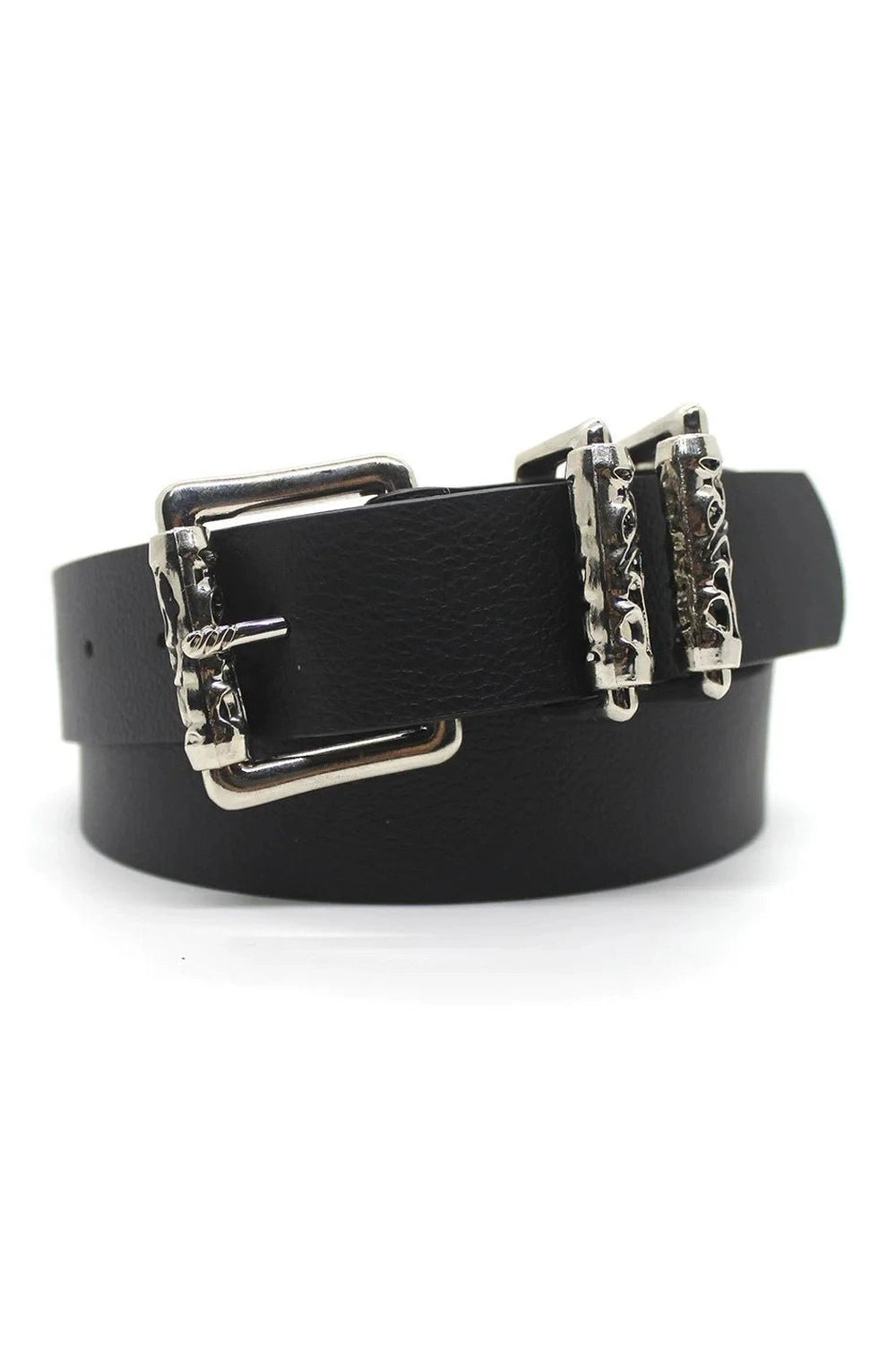 New Style Trends - Alt Goth Silver Buckle White Belt - Outfit Ideas New Style Trends - Alt Goth Silver Buckle White Belt - Outfit Ideas
