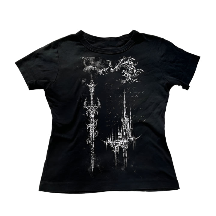 New Style Trends - Alt Gothic Ruins Spaghetti Top - Outfit Ideas