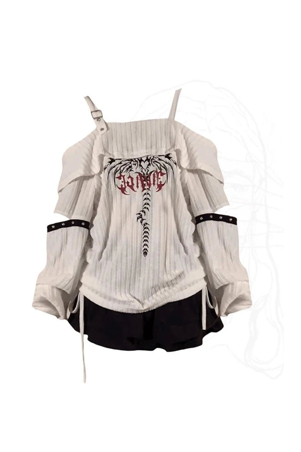 New Style Trends - Alt Gothic Serpent Two-Piece Outfit Set - Outfit Ideas