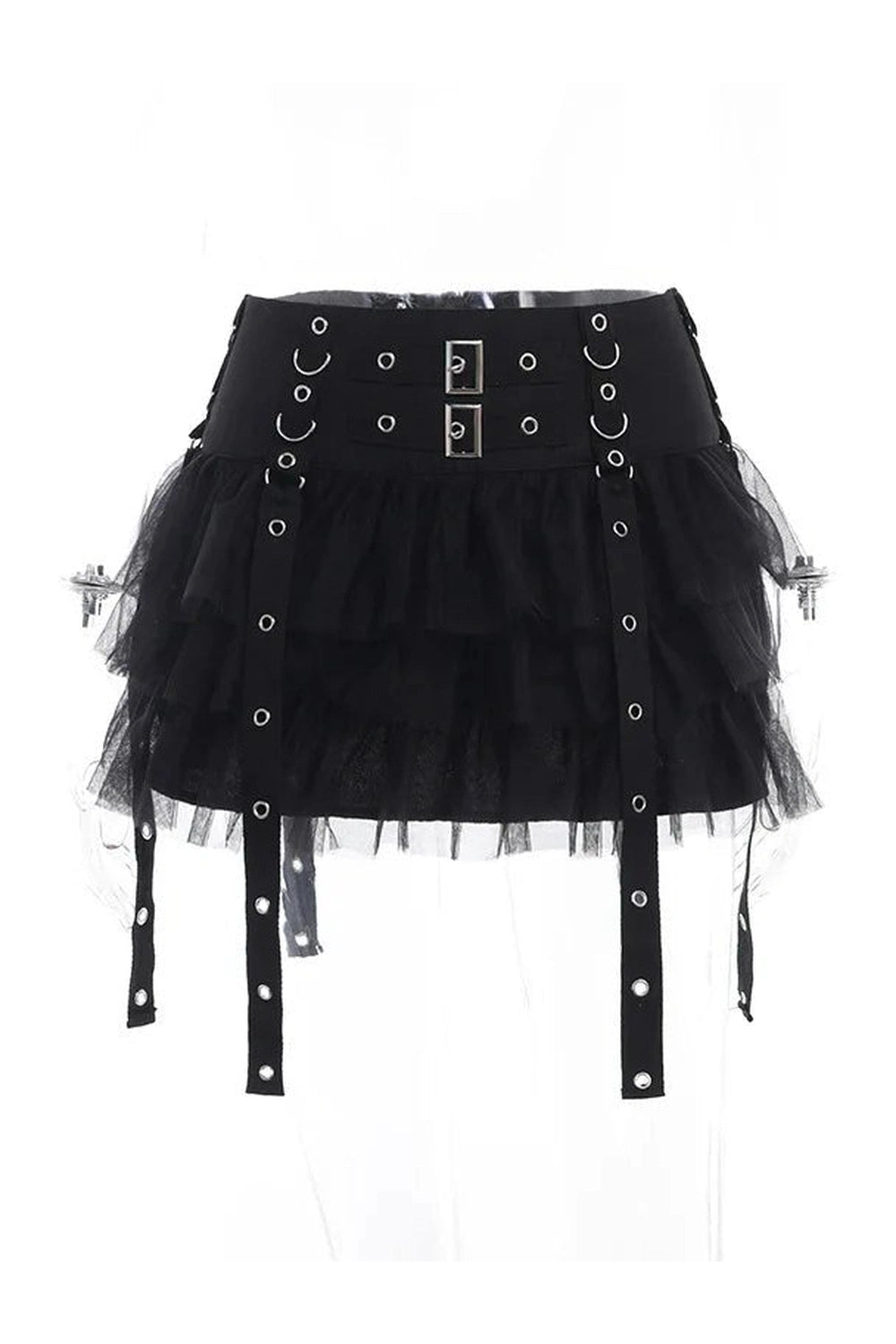 New Style Trends - Alt Ruffled Gothic Mini Skirt - Outfit Ideas