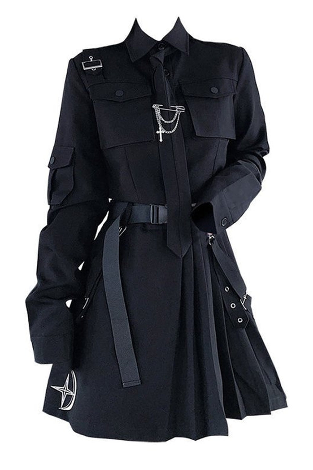 New Style Trends - ATwo-piece Goth Alt Style Suit Outfit Set - Outfit Ideas