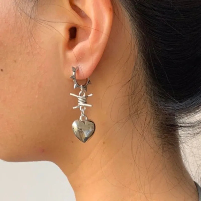 New Style Trends - Barbed Love Edgy Earrings - Outfit Ideas