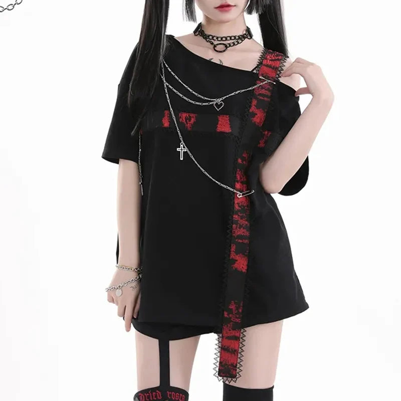 New Style Trends - Bloodline Slash Edgy T-Shirt - Outfit Ideas