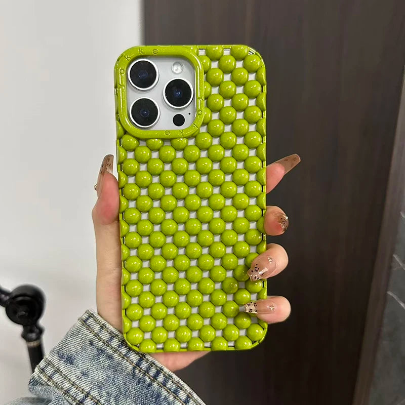 New Style Trends - Bubble Grid iPhone Aesthetic Case - Outfit Ideas