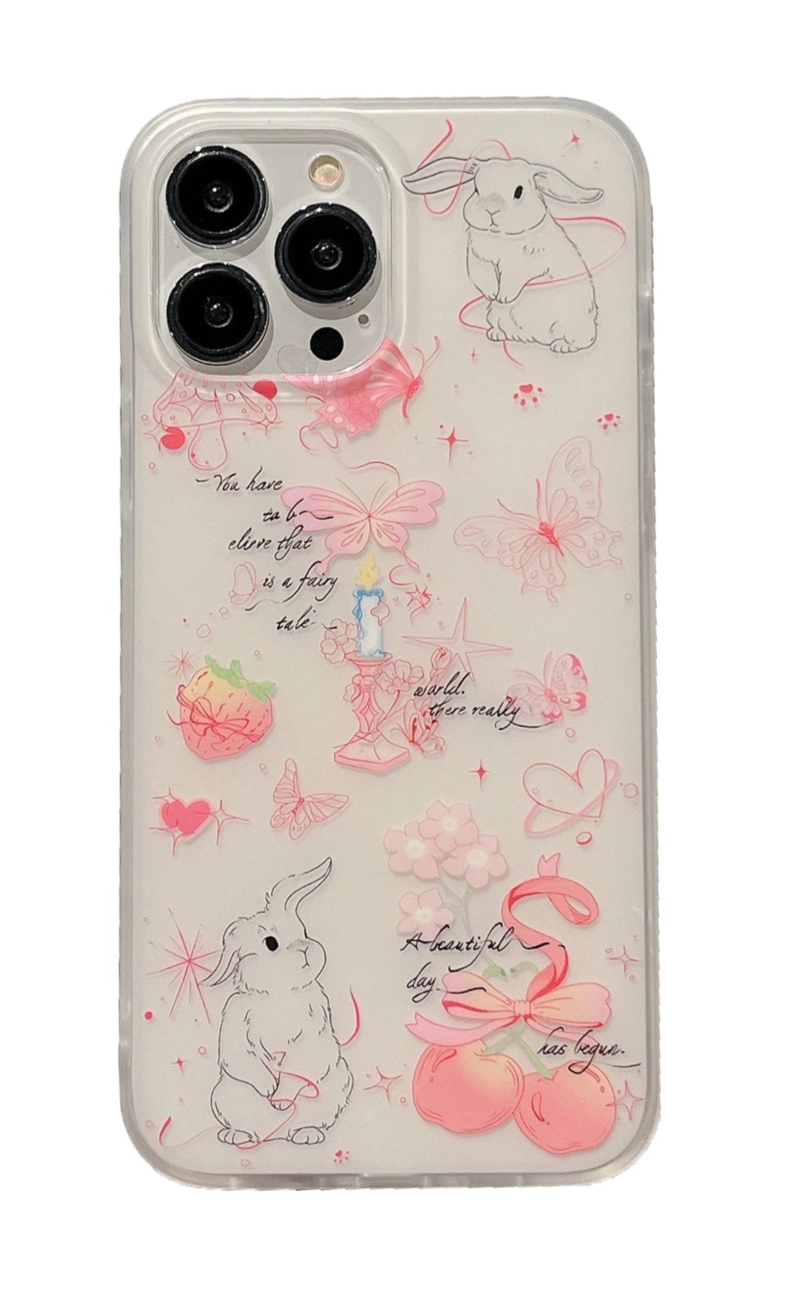 New Style Trends - Bunny Bloom Fantasy Aesthetic iPhone Case - Outfit Ideas