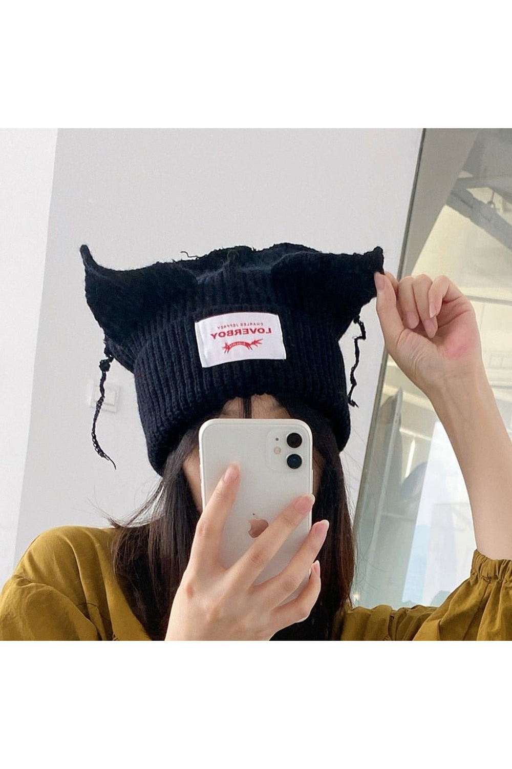 New Style Trends - Cat Ear Knitted Hat 'BITTERLY LOVE' - Outfit Ideas New Style Trends - Cat Ear Knitted Hat 'BITTERLY LOVE' - Outfit Ideas