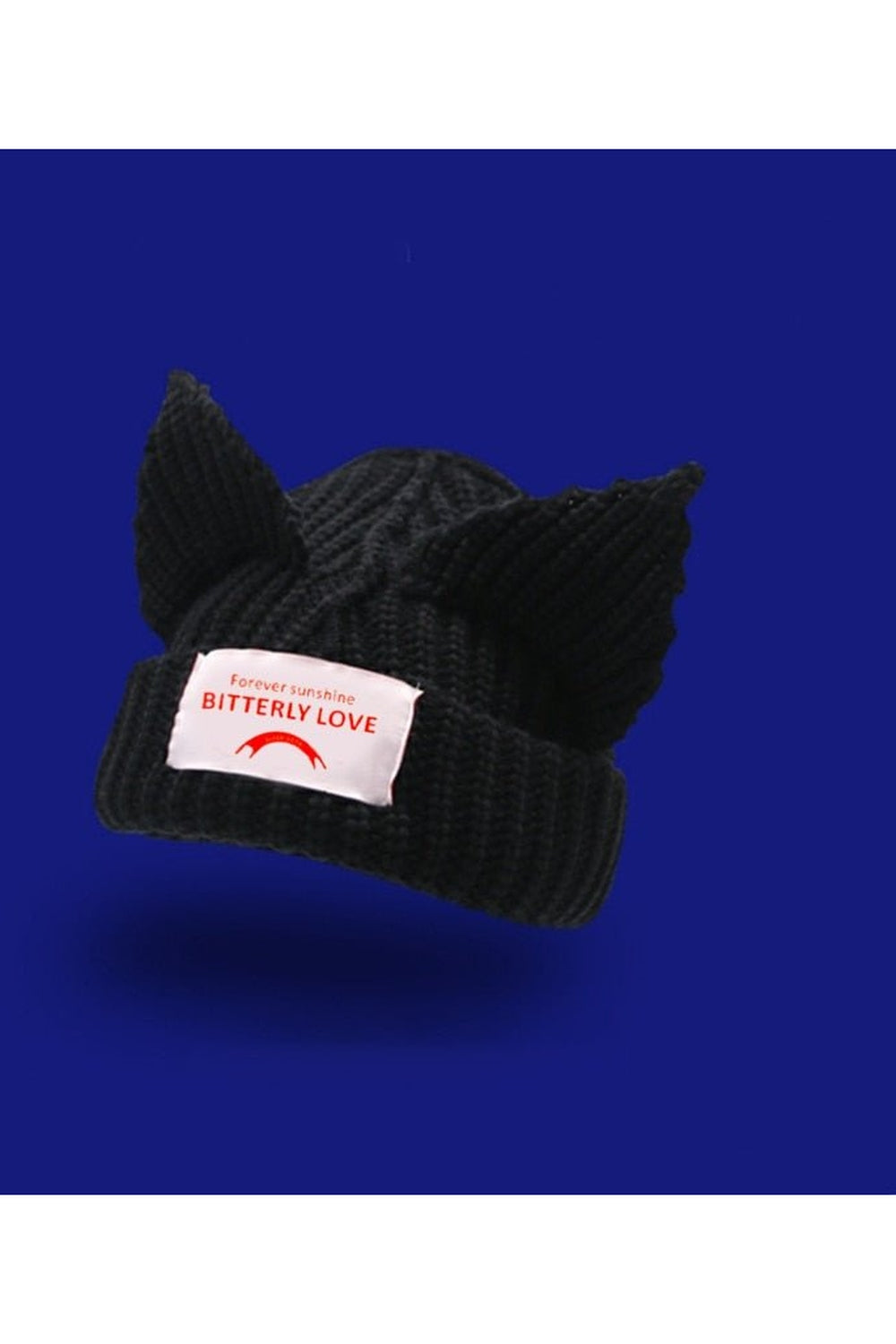 New Style Trends - Cat Ear Knitted Hat 'BITTERLY LOVE' - Outfit Ideas