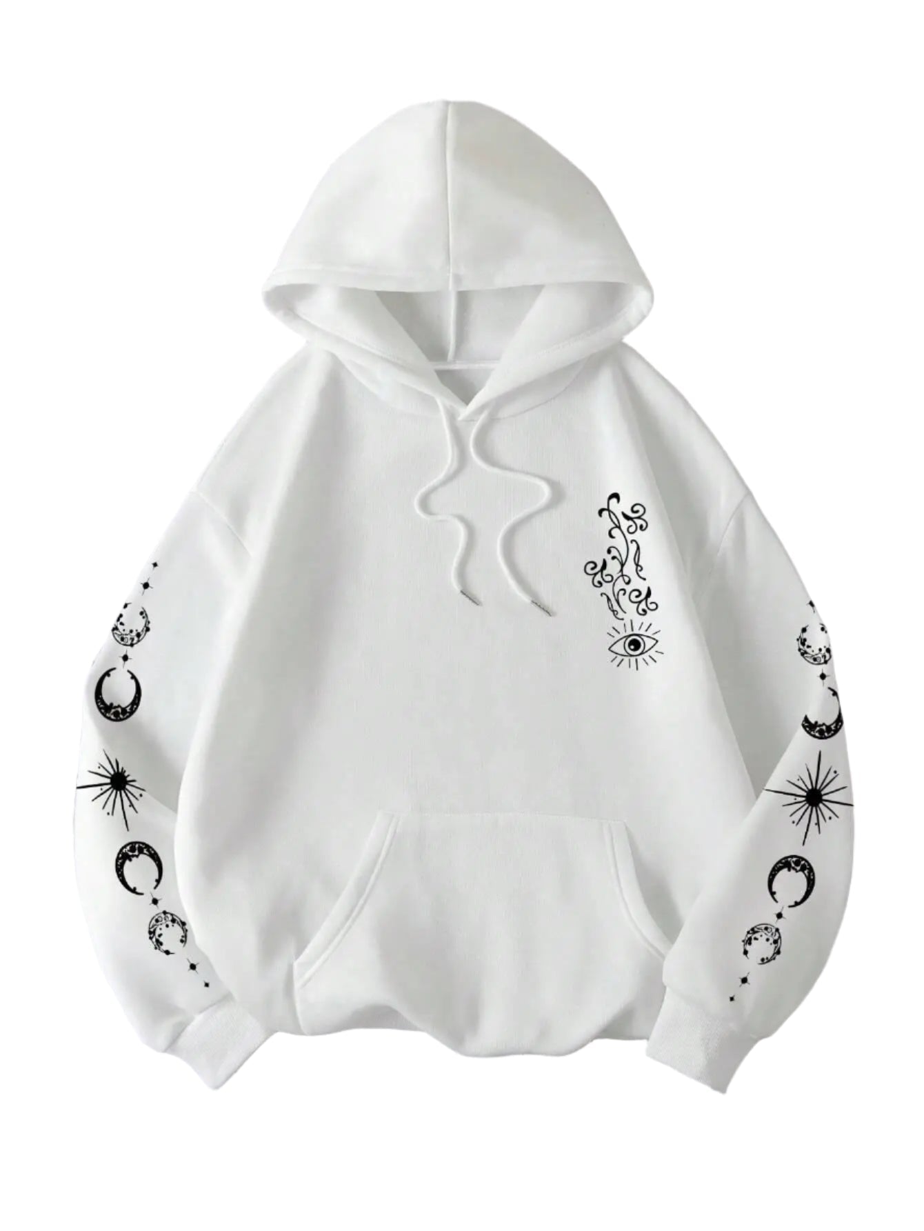 New Style Trends - Celestial Vision Graphic Edgy Hoodie - Outfit Ideas