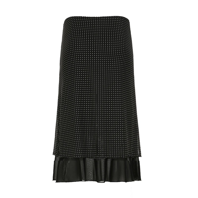 New Style Trends - Classic Whisper Ruffle Retro Skirt - Outfit Ideas