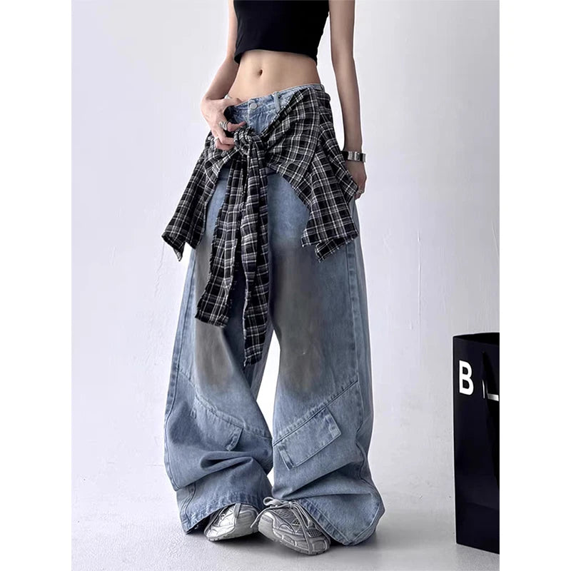 New Style Trends - Cloudline Pocket Flare Edgy Y2k Jeans - Outfit Ideas