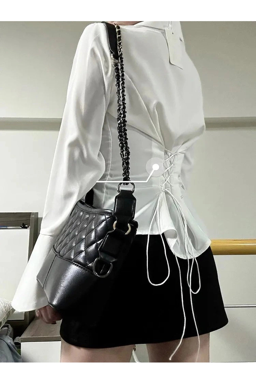 New Style Trends - Coquette Chiffon Bandage Collar Blouse - Outfit Ideas