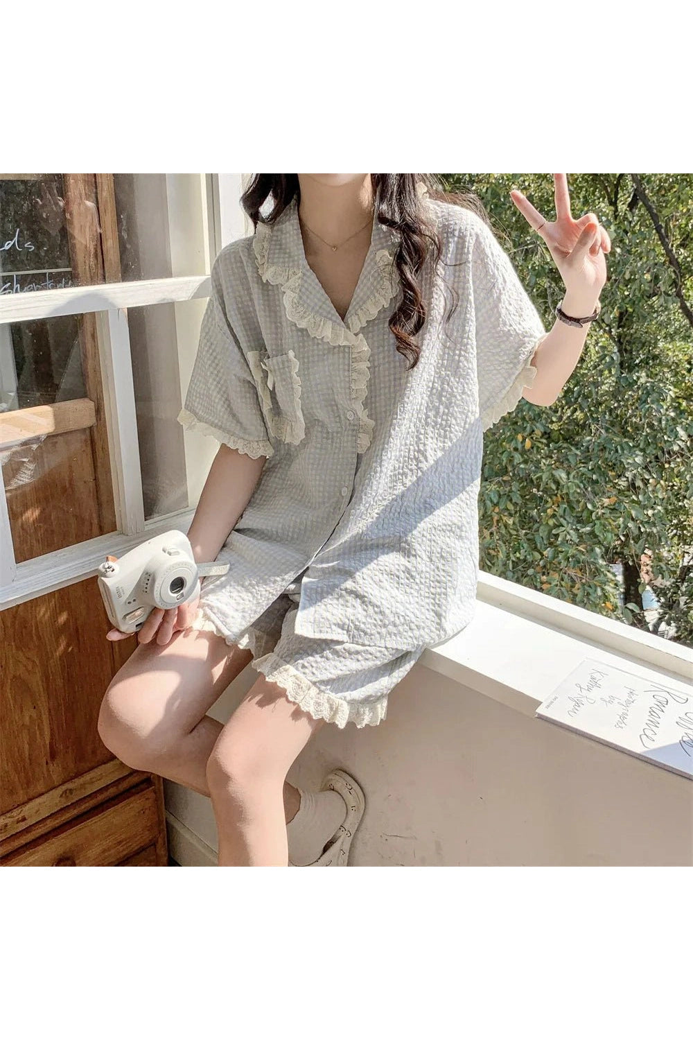 New Style Trends - Coquette Plaid Pajamas Set - Outfit Ideas