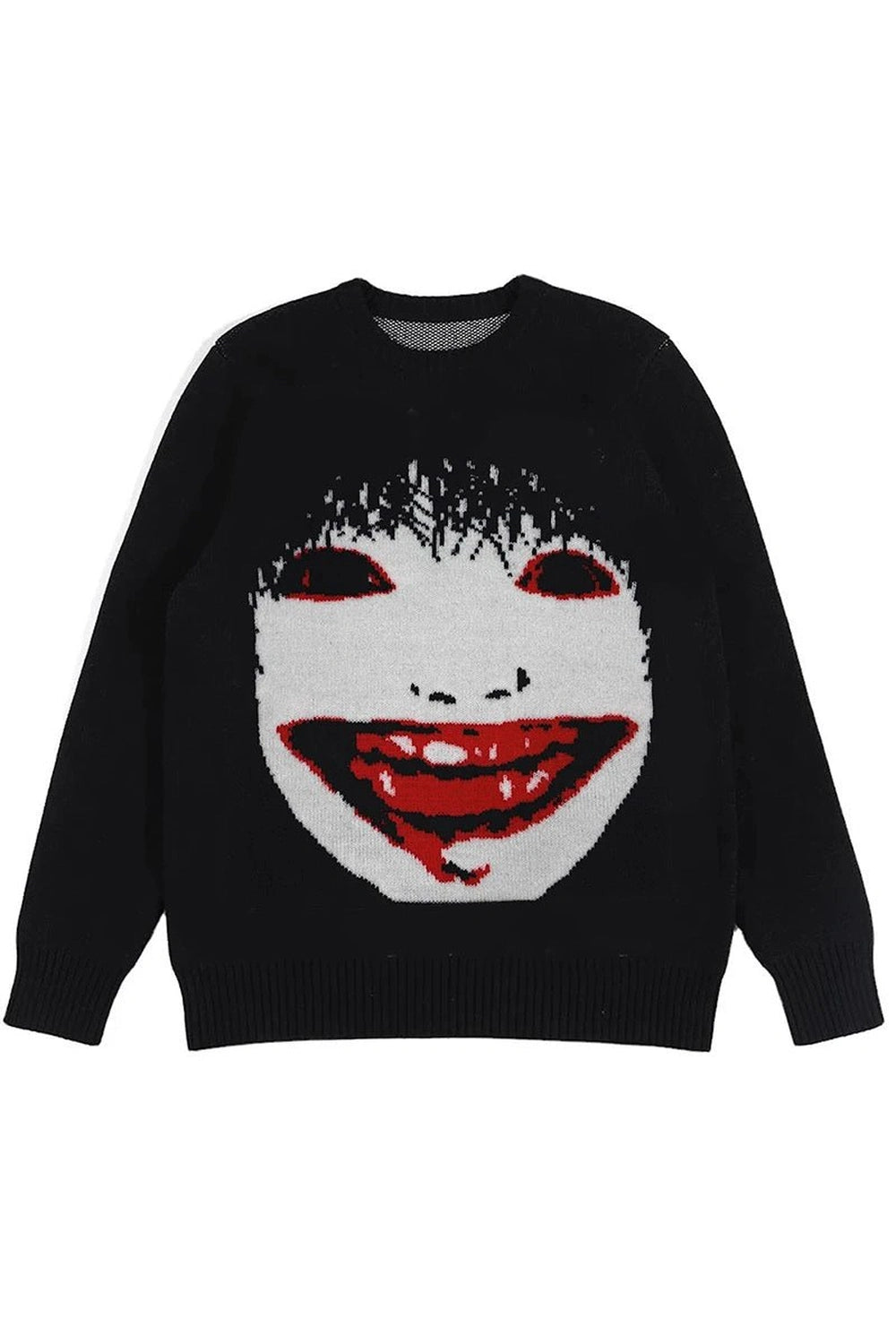 New Style Trends - Creepy Smile Alt Knit Sweater - Outfit Ideas