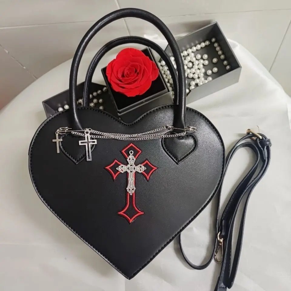 New Style Trends - Dark Devotion Alt Goth Heart Bag - Outfit Ideas
