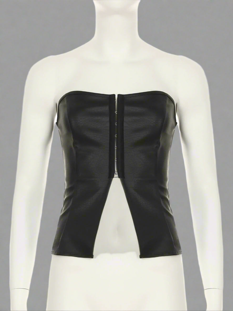 New Style Trends - Dark Siren Faux Leather Alt Top - Outfit Ideas