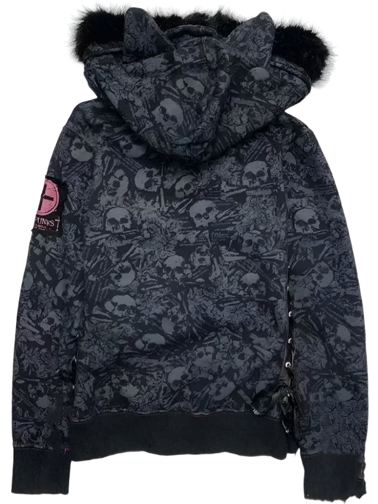 New Style Trends - Dead Punks Skull Edgy Hoodie - Outfit Ideas