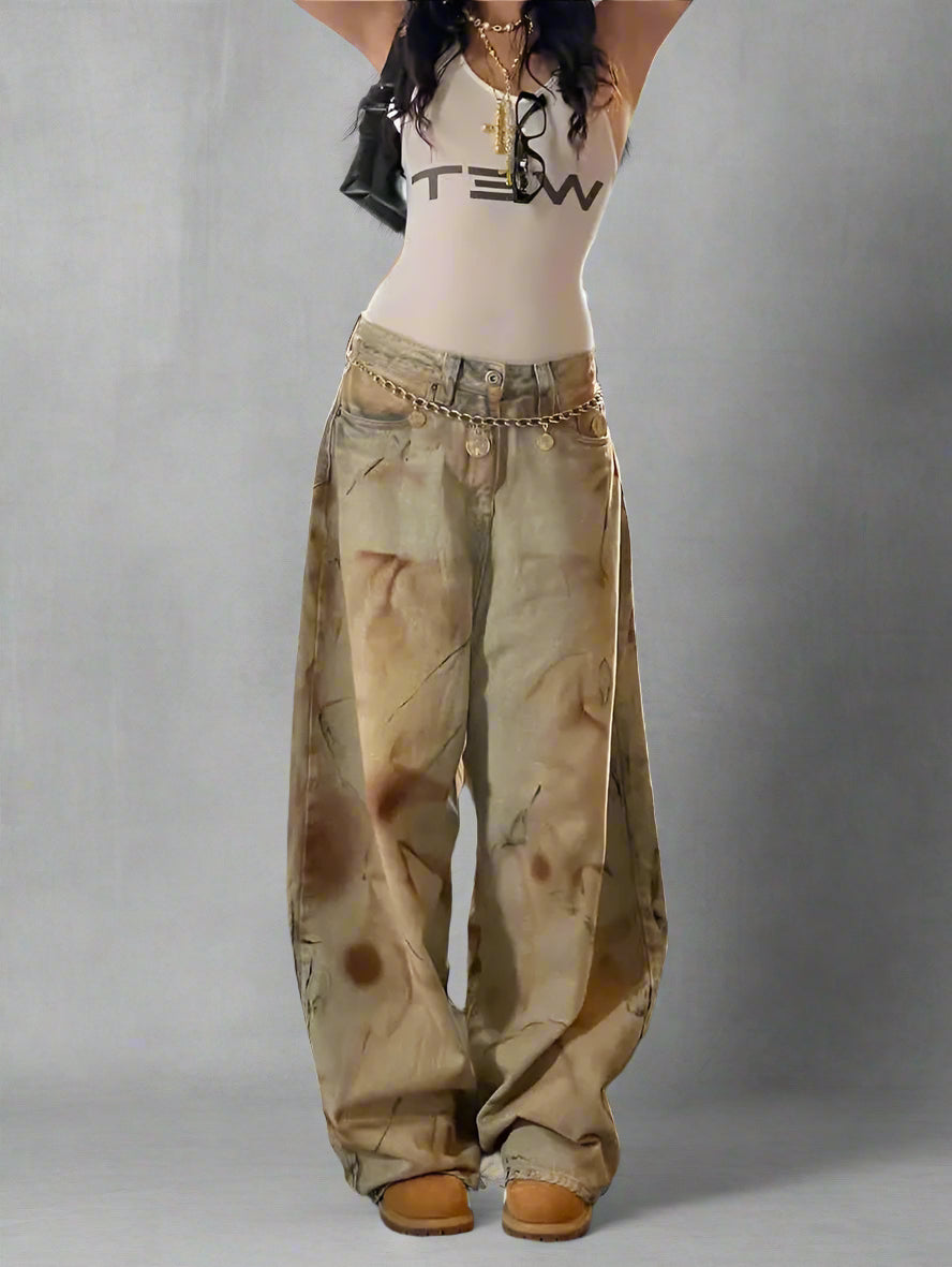 New Style Trends - Distressed Edgy Wide-Leg Jeans - Outfit Ideas