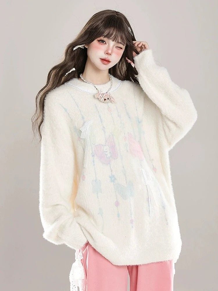 New Style Trends - Dreamy Cloud Soft Kawaii Knit Sweater - Outfit Ideas