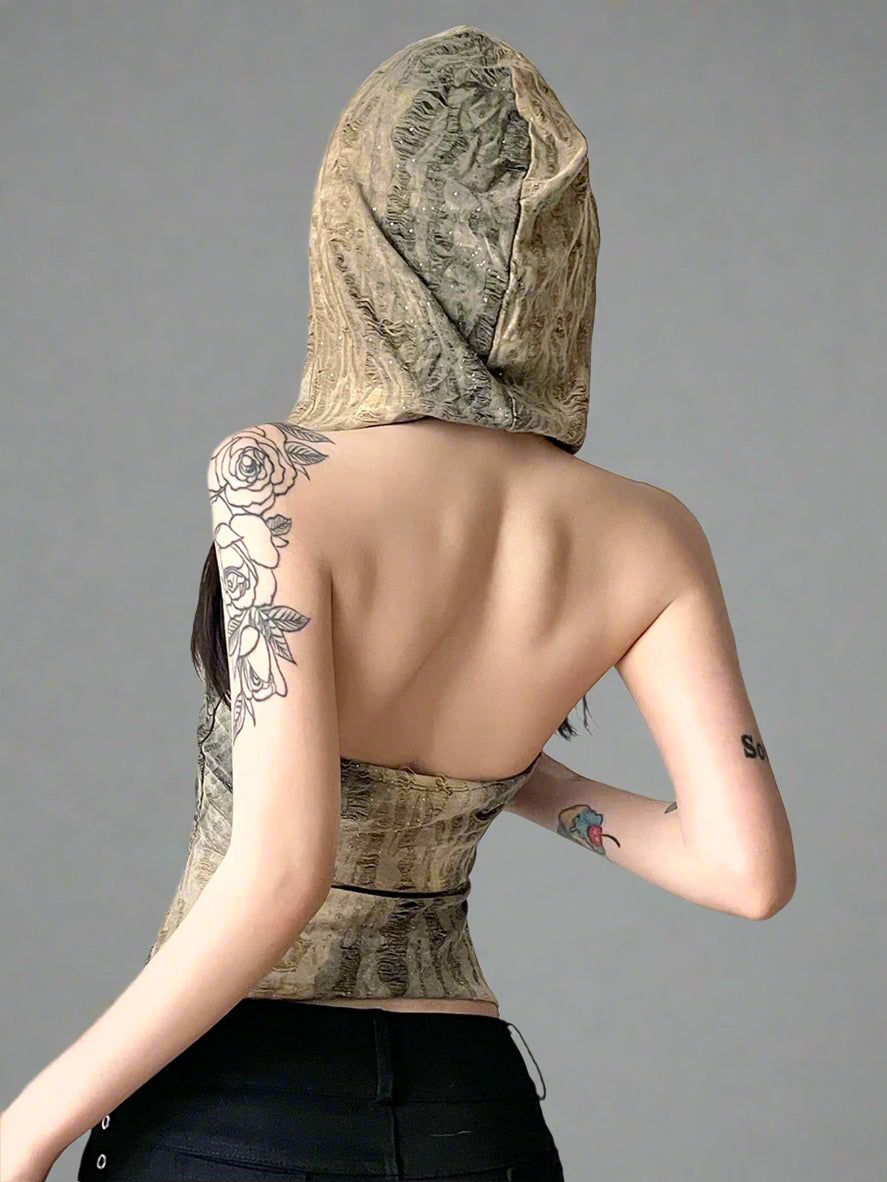 New Style Trends - Dune Drifter Y2k Hooded Top - Outfit Ideas