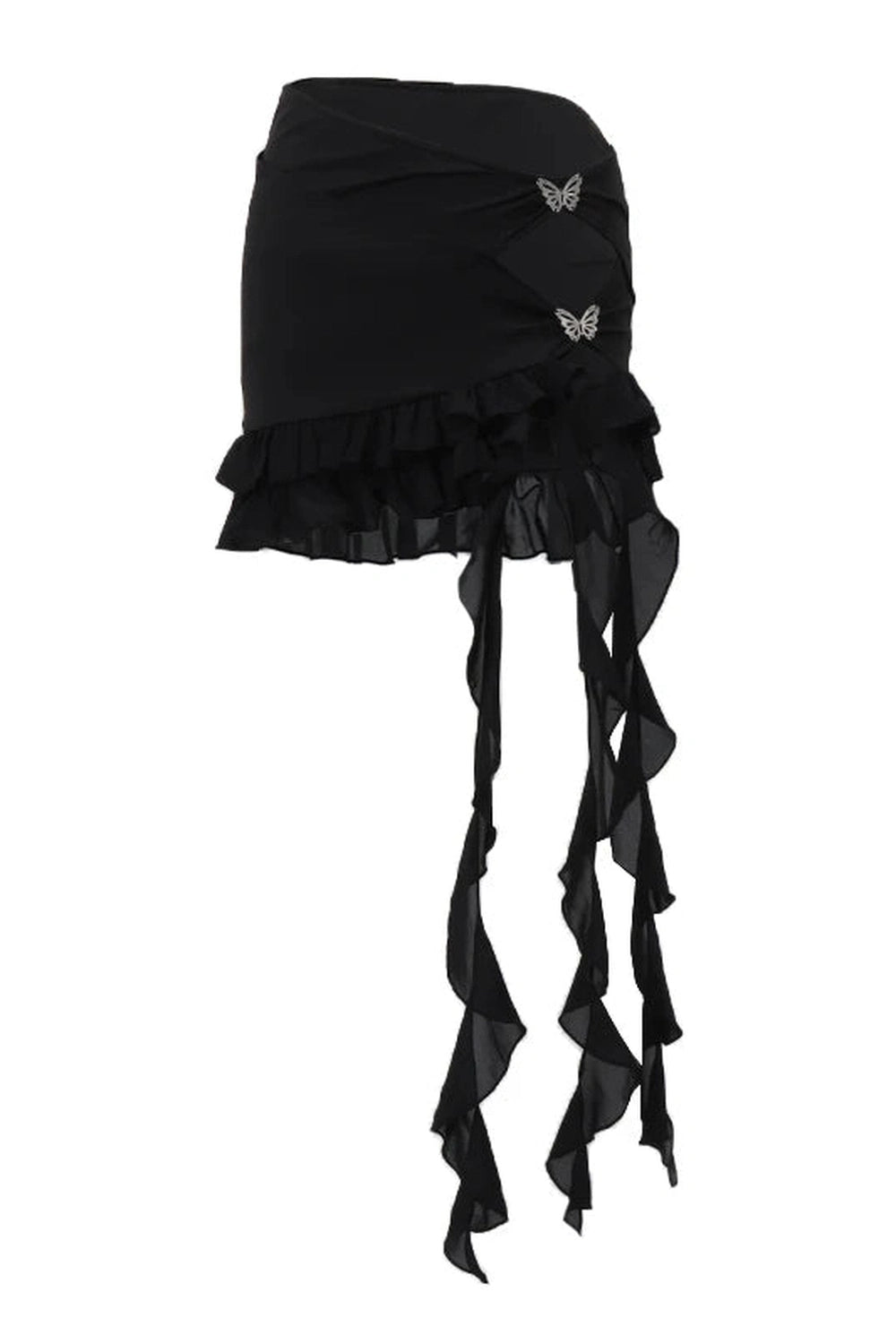 New Style Trends - Edgy Butterfly Charm Asymmetrical Skirt - Outfit Ideas