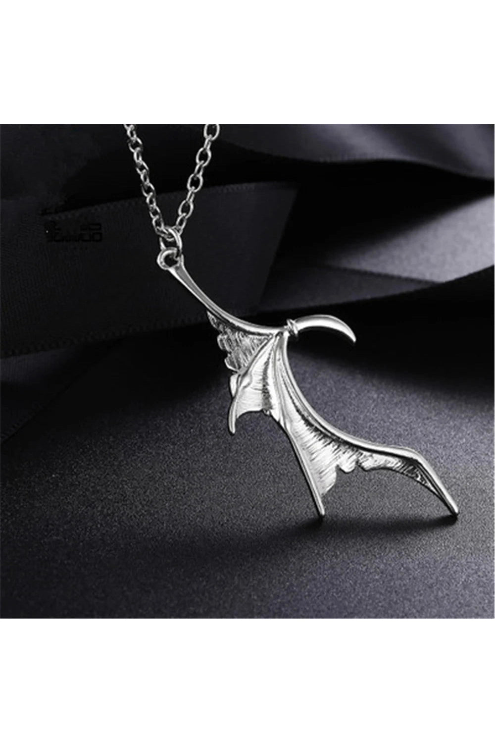 New Style Trends - Edgy Duality Bat Wing Heart Necklace - Outfit Ideas