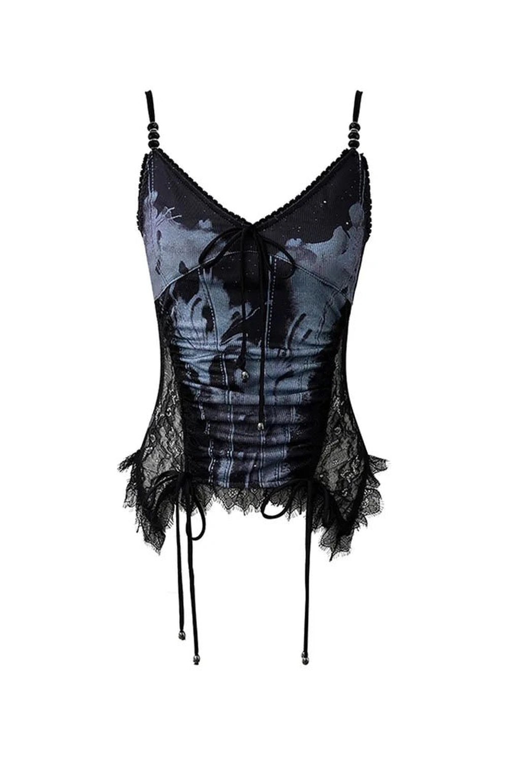 New Style Trends - Edgy Ethereal Lace-Up Corset Top - Outfit Ideas